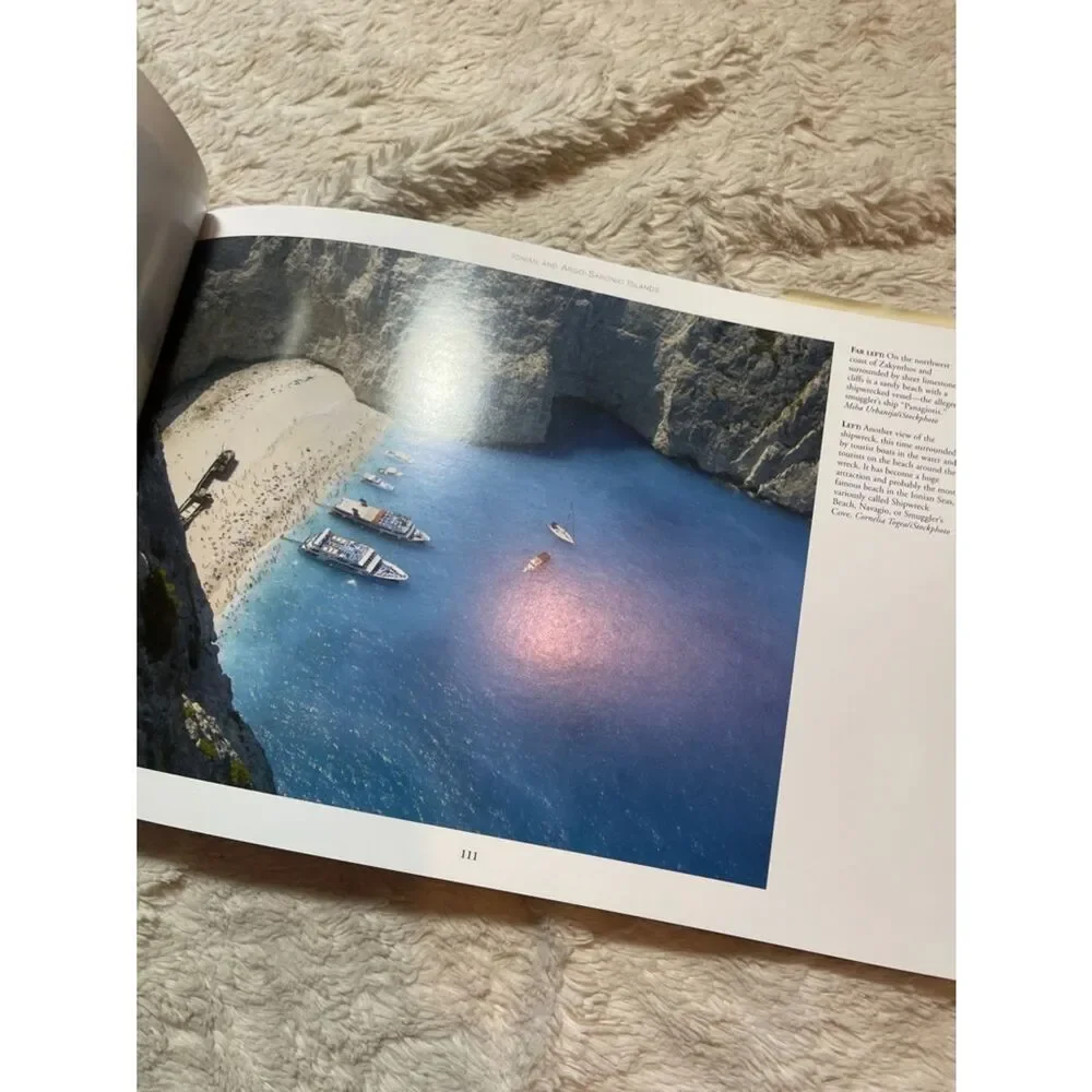 Greece and the Greek Islands Coffee Table Photo Book - Blue & White Cover